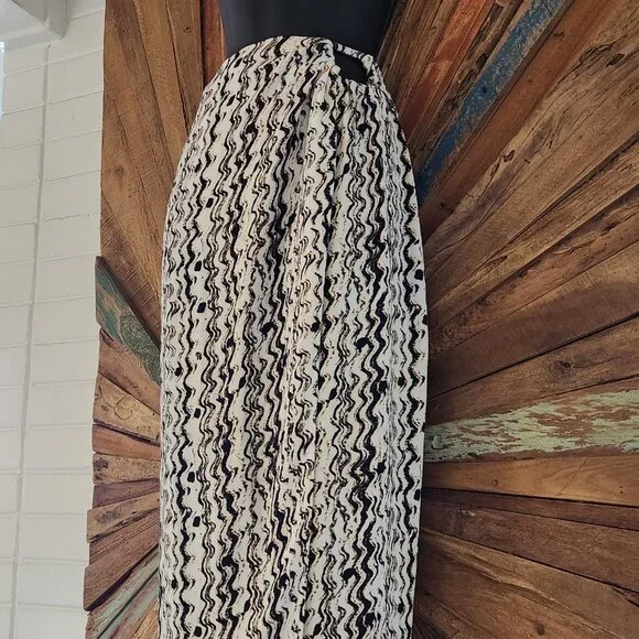 NWOT Nanushka Solice printed midi faux wrap viscose long skirt Sz S - Picture 4 of 11